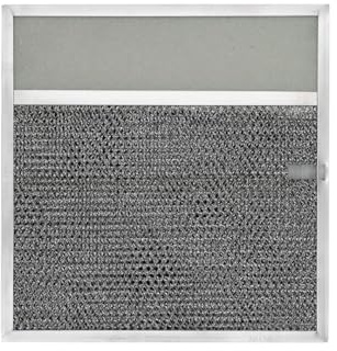 American Metal Filter Company RLP1102 Aluminum and Carbon Lens Range Hood Filter -11 1/2 x 11 3/4 x 3/8 - with 3-1/2 Lens