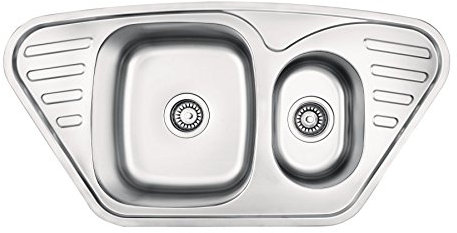 Einbauspüle Edelstahl Spülbecken Küchenspüle Edelstahlspüle Waschbecken Mercato ZHM 0653