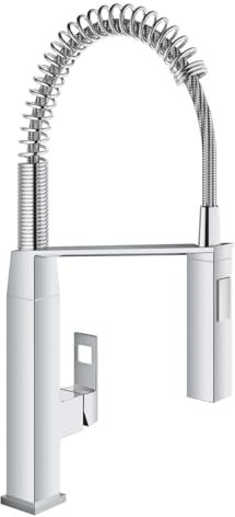GROHE Eurocube Küchenarmaturen - Einhand-Spültischbatterie (DN 15, Einlochmontage) chrom, 31395000