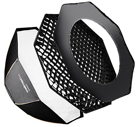 Walimex Pro Octagon Softbox PLUS Orange Line 90 cm Durchmesser für Elinchrom