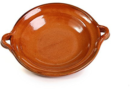 Ancient Cookware, Mexican Clay Mini Flat Cazuela, 8 Ounces