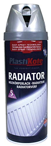 Plasti-kote 665 400ml Radiator Enamal Spray Satin - Chrome