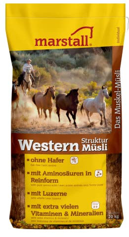 marstall Premium-Pferdefutter Western Struktur-Müsli, 1er Pack (1 x 20 kilograms)