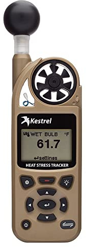 Kestrel 5500 Wetter Meter mit Link und Wetterfahne Passepartout, gelb