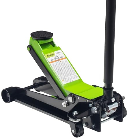ARCAN 2-Ton Steel Low Profile Floor Jack, 3.5 in. to 18.11 in. Lift Range, Model A20015