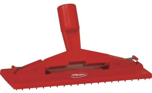Vikan 55004 Floor Model Scrub Pad Holder Floors Walls Work Surfaces 235 mm, Red