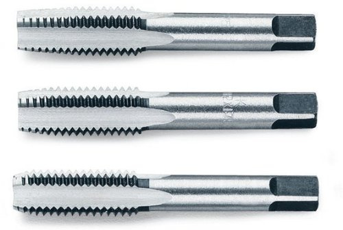 Beta 430ASW 1/2 - Serie di 3 maschi a mano sgrossatore, intermedio, finitore whitworth in acciaio al cromo