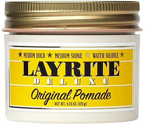Layrite Original Pomade 120g | Medium Hold | Water Soluble | Medium Shine