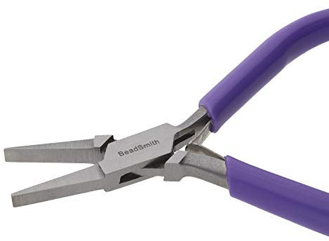 Pince à bec plat avec manche violet