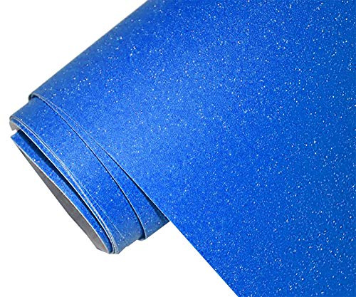 Neoxxim 8,5€/m2 Premium - Auto Folie - Glitzer BLAU RAU MATT 100 x 150 cm - Lackfolie Möbelfolie