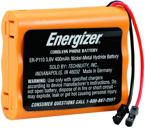 Audiovox ERP110GRN Hybrid Nickel-Metal (NiMH) 400 mAh 3.6 V Rechargeable Battery – Rechargeable Batteries (400 mAh, Nickel-Metal Hybrids (NiMH), 3.6 V, Orange)