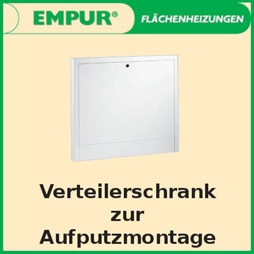 Buderus / Empur Aufputz Verteilerschrank TOP-Standard für Fußbodenheizung Breite 520 - 1120 mm, Breite / Rückwandbreite:720 mm / 710 mm