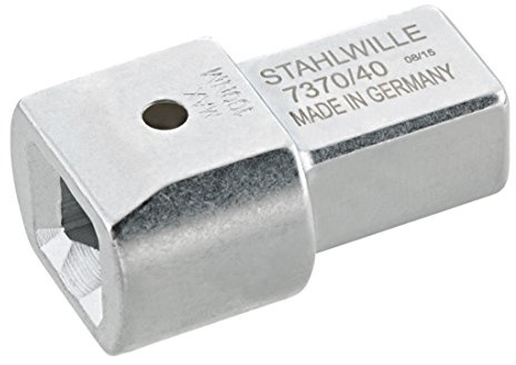STAHLWILLE Einsteck-Adapter Drehmomentschlüssel von 14x18 auf 9x12 mm | für die Verwendung von Einsteckwerkzeugen mit Außenvierkant 9 x 12 mm in Drehmomentschlüsseln mit Innenvierkant 14 x 18 mm
