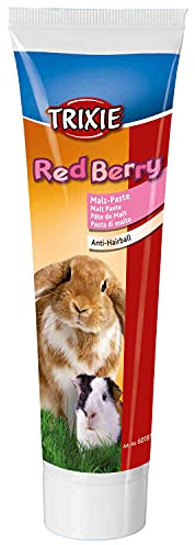 Trixie Malt Paste Red Berry | 100 g | Complément Alimentaire pour Lapins & Petits rongeurs | avec 70% de Malt & 12% de Fruits | comme friandise ou pour affiner l'aliment Principal