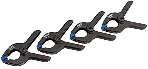 Draper 82777 4 Piece 36mm Capacity Spring Clamp Set, Black