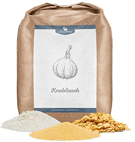 Krauterie Knoblauch für Pferde, Pulver (500 g) | Artgerechtes Einzelfuttermittel für Pferde in Spitzenqualität - frei von Zusatzstoffen, zuckerfrei, getreidefrei, melassefrei