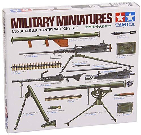 Tamiya 300035121 - 1:35 Diorama-Set US Infanterie-Waffen, Silber