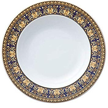 Versace Medusa Piatto Fondo, Porcellana, Blu, 22 cm