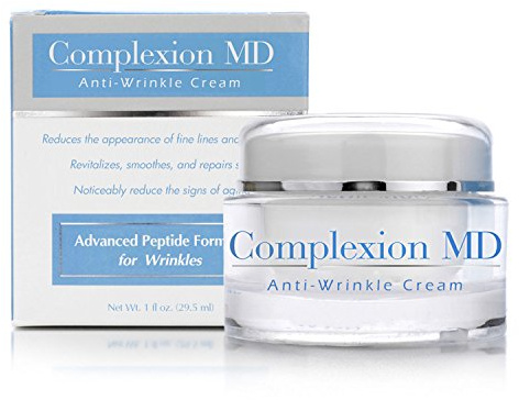 Complexion MD Advanced Anti-Wrinkle Cream – Clinically Tested Multi-Peptide with Hyaluronic Acid – Face Moisturizer for Skin care – Hypoallergenic for All Skin Types – 1 Ounce