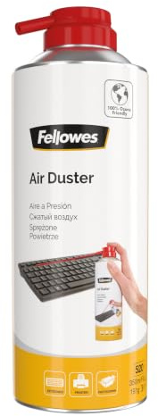 Fellowes Air Duster 350ml – Compressed Air Can, HFC Free, Dust Cleaner for PC, Keyboard, Printers & Electronic Devices, Home & Office