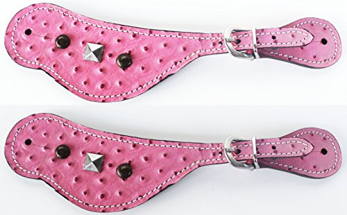 CHALLENGER Horse Western Riding Cowboy Boots Leather Spur Straps Tack 7408