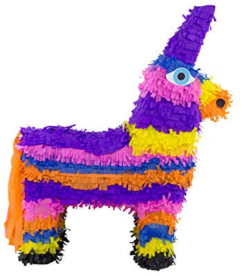 Folat 60920 Pinata Âne Lama alpaga 57 x 37 cm - Décoration de fête pour Anniversaire d'enfant Jeu, Idée de Cadeau, Party, Mariage à remplir de Bonbons, confettis, présente