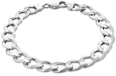 STERLL Herren-Armband aus massivem 925 Silber, ideal als Geschenk für Mann oder Freund, mit Schmuckbox