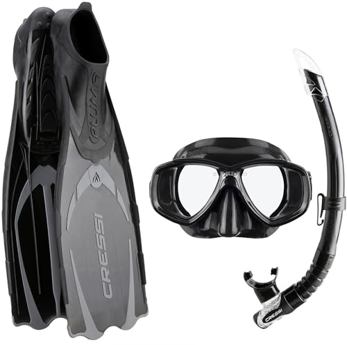 CRESSI seit 1946 - Pluma Bag Set Schnorchelset Maske & Flossen Erwachsene