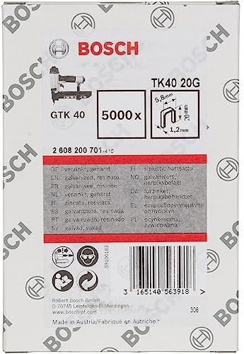 Bosch 5000x PRO NC18 Schmale Kronenklammern, 20G | Länge 20 mm, Zubehör Nagler