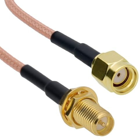 WiFi Antenne Verlängerung Cable/Lead Wireless WLAN RP SMA 1 m [1 Meter/1m]