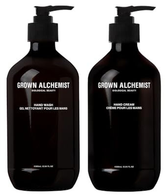 Grown Alchemist Handpflege-Geschenkset für Frauen - Handcreme & Handseife mit Orange, Vanille & Zedernholz - Natürliche vegane Hautpflege im Doppelpack, 2x 500mL