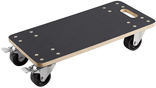 Transport Roller 590 x 290 mm, 400 kg, Coatated plywood, PA, brake