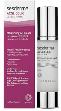 Sesderma | Acglicolic Classic Forte Feuchtigkeitsgel-Creme | Anzeichen von Lichtalterung | Aktive Substanzen | Anti-Aging-Pflege | zu Akne Neigende Haut | Mischhaut | Fettige Haut