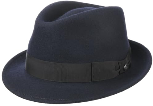 LIERYS Classic Wool Trilby Hut Damen Herren Wollfilz Outdoor wasserabweisend Packable Fedora Sommer Winter
