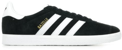 adidas Unisex Gazelle Sneaker, Schwarz (Cblack/White/Goldmt), 43 1/3 EU