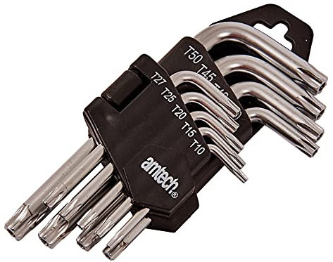 Amtech I9130 9 Piece L-Type Torx Key Set