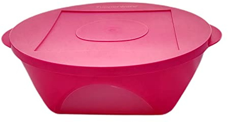 Tupperware Mediterrano 2,5 L pink Schale Servierschale mit Sichtfenster Bowl