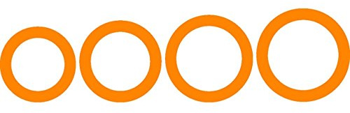 Fiskars ShapeCutter Schablone, Extra große Schablone zum Erstellen von Ringen, 4 verschiedene Größen, 1003834 | Extra große Schablone zum Erstellen von Ringen, 4 verschiedene Größen, 1003834
