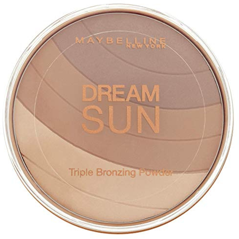 Maybelline New York Dream Sun Bronzer Brunette 02 / Poudre bronzante en trois tons de marron assortis pour un bronzage naturel sur le visage 1 x 16 g