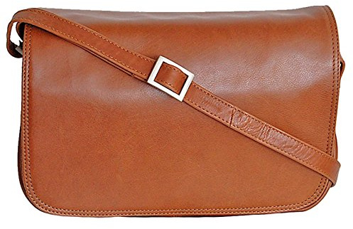 GoBago Praktische Damen Umhängetasche Schultertasche Leder Handtasche