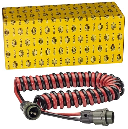 HELLA Wendelleitung Spiral Adapterkabel Verlängerungskabel Elektrowendel | 8KA 010 807-001, Elektrowendel
