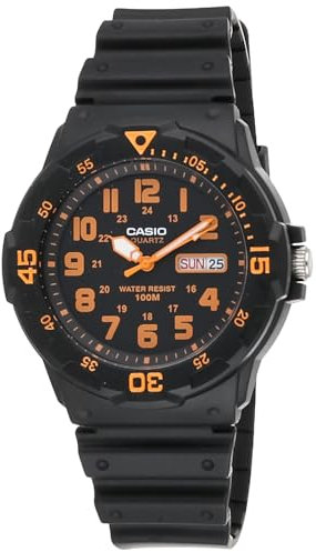 CASIO MRW-200H-4 - Reloj con Movimiento Cuarzo japonés, para Hombre, Color Negro