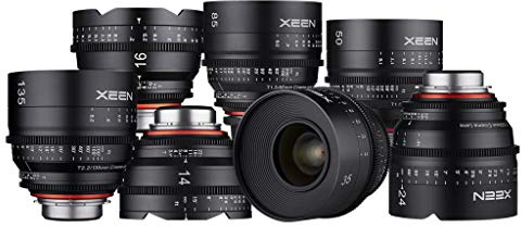 XEEN Cinema 85mm T1,5 Nikon F Vollformat Objektiv MF Cine Video Lens für hohe Auflösungen mit Follow Focus Zahnkränze