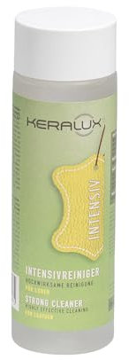 KERALUX Intensivreiniger für alle Lederarten mit wasserlöslichen Verschmutzungen. Nicht für fettige Flecken. 200 ml