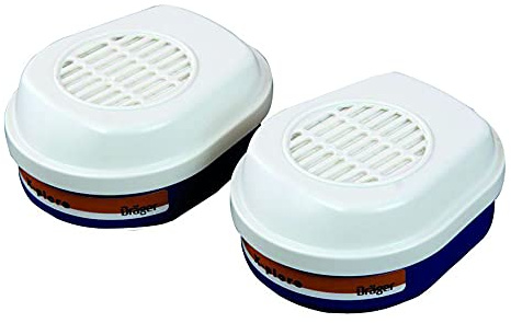 Bajonett-Filter für Halbmaske Atemschutzmaske I 1 Set (2 Stück) I Kombinationsfilter A2P3 R D für den Gebrauch mit der Halbmaske I Bajonettverschluss für ein einfaches und sicheres Einsetzen