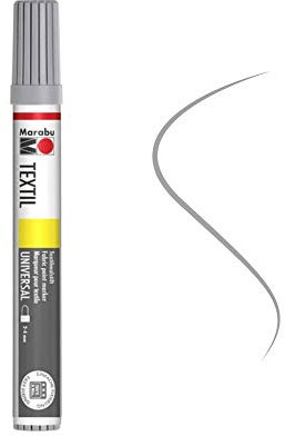 Marabu MR011703078 - Paint Marker - para Textiles. Gris