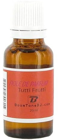 BoomToneDJ Flacon Duft Tutti Frutti für Flüssigkeit Nebelmaschine/Nebel transparent 20 ml durchsichtig