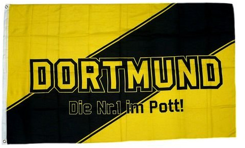 Fahne/Flagge Dortmund Nr. 1 im Pott Fan 90 x 150 cm