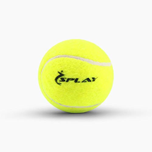 Splay Cricket Tennis Ball Perfect for Cricket Hard Core Pressure less Ball | Soft Rubber Tennis Balls Perfect for Beginners Indoor/outdoor Practice, Consistent Bounce Yellow