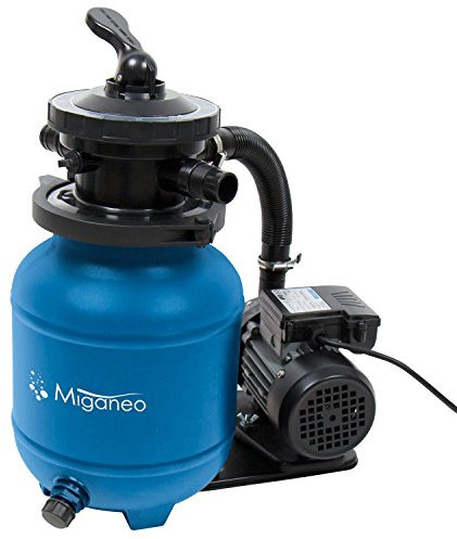 Miganeo, 40385, Dynamic 6500, impianto filtrante a sabbia per piscina, con pompa di potenza 4,5 m³/h, di colore blu